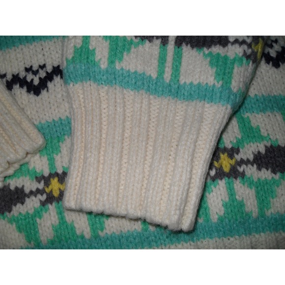 Vintage American Eagle Sweater Mock Neck Pullover Geometric Men Med GRANPACORE - Picture 8 of 9